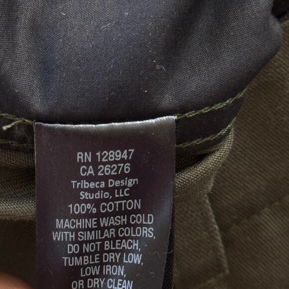 Nili Lotan Yannic Cotton-Twill Cargo Pants Olive Green Size 6 NWOT - Picture 10 of 11